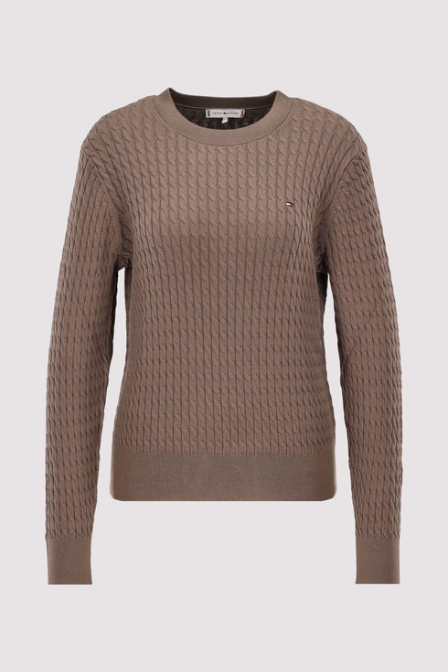 Pullover in maglia sottile intrecciata